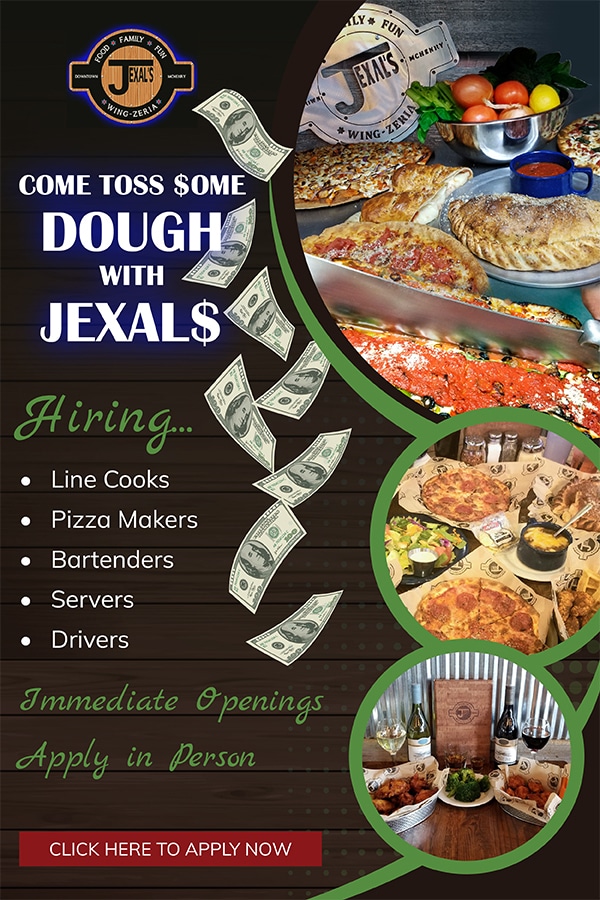 Apply for Jobs Jexal's Pizza & WingZeria McHenry, Illinois